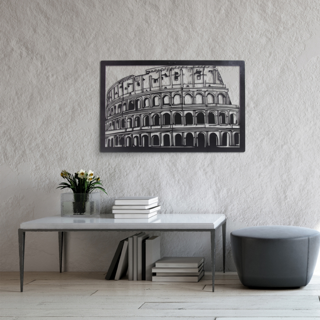 Colosseum Metal Duvar Tablosu